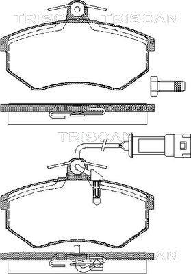 Triscan 8110 29987 - Set placute frana,frana disc aaoparts.ro