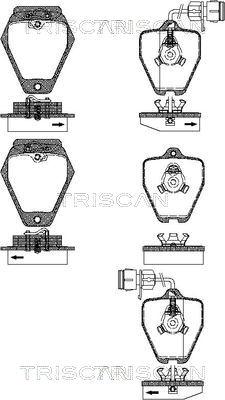 Triscan 8110 29046 - Set placute frana,frana disc aaoparts.ro