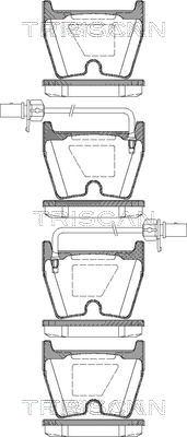 Triscan 8110 29042 - Set placute frana,frana disc aaoparts.ro
