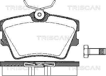Triscan 8110 29014 - Set placute frana,frana disc aaoparts.ro
