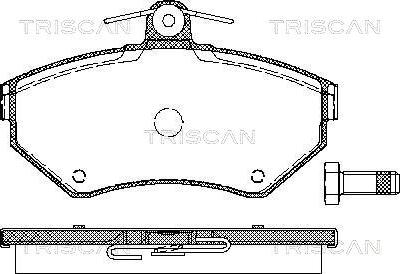 Triscan 8110 29012 - Set placute frana,frana disc aaoparts.ro