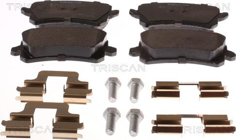 Triscan 8110 29077 - Set placute frana,frana disc aaoparts.ro