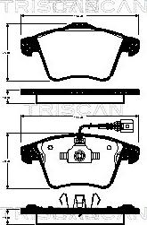 Triscan 8110 29167 - Set placute frana,frana disc aaoparts.ro