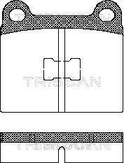 Triscan 8110 29214 - Set placute frana,frana disc aaoparts.ro