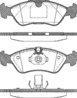 Triscan 8110 24004 - Set placute frana,frana disc aaoparts.ro