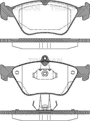 Triscan 8110 24001 - Set placute frana,frana disc aaoparts.ro