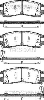 Triscan 8110 24015 - Set placute frana,frana disc aaoparts.ro