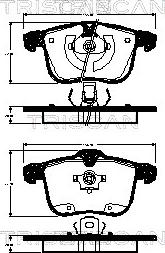 Triscan 8110 24026 - Set placute frana,frana disc aaoparts.ro