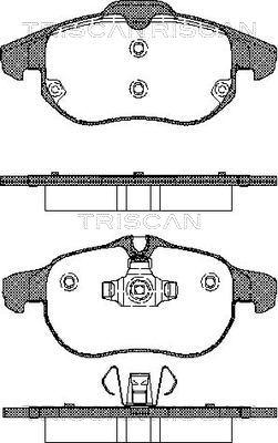 Triscan 8110 24020 - Set placute frana,frana disc aaoparts.ro
