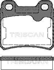 Triscan 8110 24892 - Set placute frana,frana disc aaoparts.ro