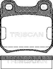 Triscan 8110 24865 - Set placute frana,frana disc aaoparts.ro