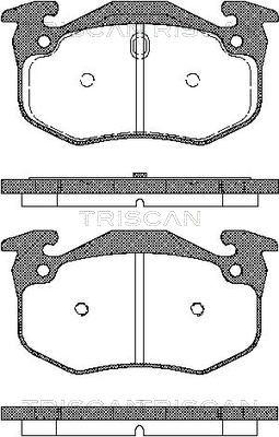 Triscan 8110 25001 - Set placute frana,frana disc aaoparts.ro