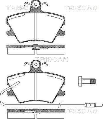 Triscan 8110 25002 - Set placute frana,frana disc aaoparts.ro