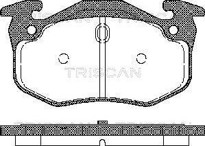 Triscan 8110 25018 - Set placute frana,frana disc aaoparts.ro