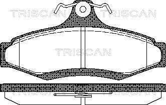 Triscan 8110 21004 - Set placute frana,frana disc aaoparts.ro