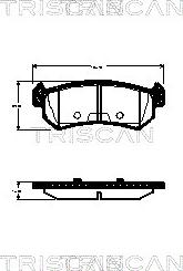 Triscan 8110 21006 - Set placute frana,frana disc aaoparts.ro