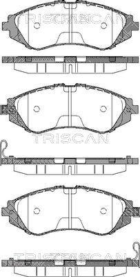 Triscan 8110 21001 - Set placute frana,frana disc aaoparts.ro