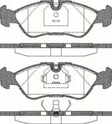 Triscan 8110 21003 - Set placute frana,frana disc aaoparts.ro