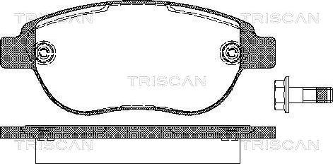 Triscan 8110 28022 - Set placute frana,frana disc aaoparts.ro