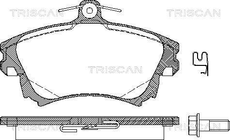 Triscan 8110 27005 - Set placute frana,frana disc aaoparts.ro