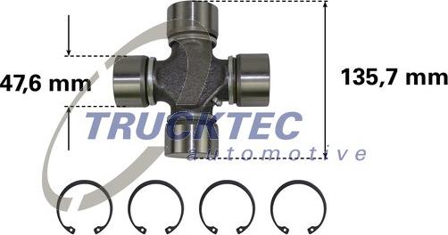 Trucktec Automotive 05.34.008 - Articulatie, cardan aaoparts.ro