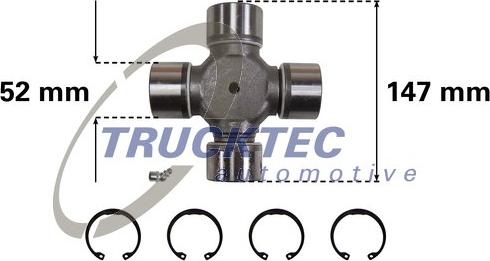 Trucktec Automotive 05.34.002 - Articulatie, cardan aaoparts.ro