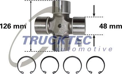 Trucktec Automotive 01.34.028 - Articulatie, cardan aaoparts.ro