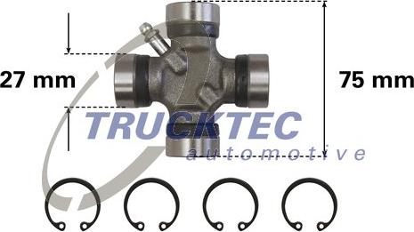 Trucktec Automotive 02.34.041 - Articulatie, cardan aaoparts.ro