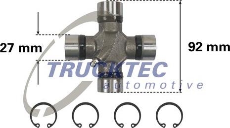 Trucktec Automotive 02.34.043 - Articulatie, cardan aaoparts.ro