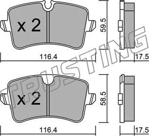 Trusting 971.0 - Set placute frana,frana disc aaoparts.ro
