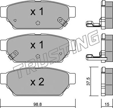 Trusting 411.0 - Set placute frana,frana disc aaoparts.ro