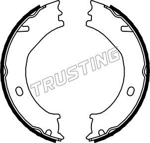 Trusting 045.001 - Set saboti frana, frana de mana aaoparts.ro