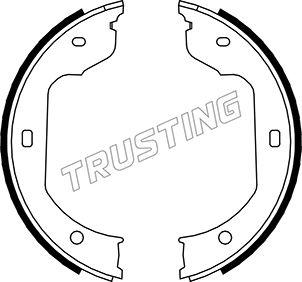 Trusting 019.029 - Set saboti frana, frana de mana aaoparts.ro