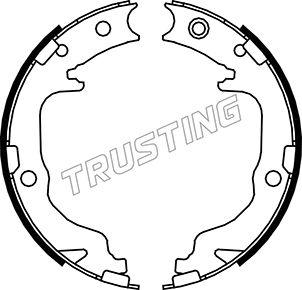 Trusting 088.237 - Set saboti frana, frana de mana aaoparts.ro
