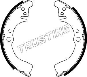 Trusting 026.343 - Set saboti frana aaoparts.ro