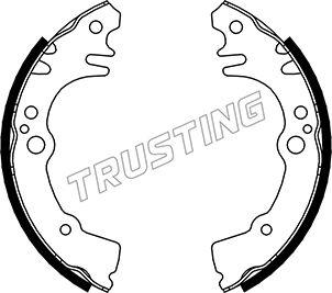 Trusting 026.350 - Set saboti frana aaoparts.ro