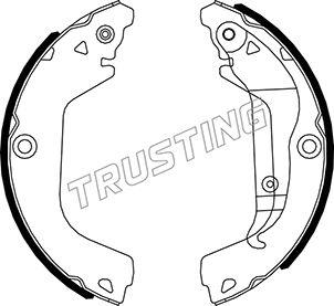 Trusting 027.009 - Set saboti frana aaoparts.ro