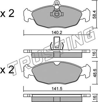 ADVICS-SEA L1N019T - Set placute frana,frana disc aaoparts.ro