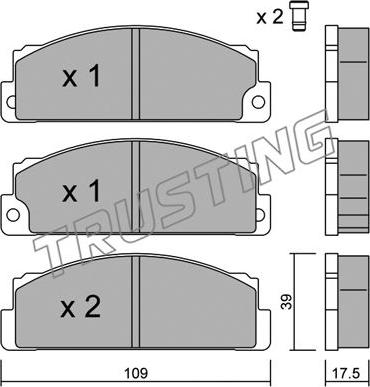 Trusting 104.0 - Set placute frana,frana disc aaoparts.ro