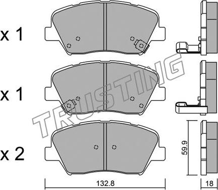 J&S Automotive VBP3960 - Set placute frana,frana disc aaoparts.ro