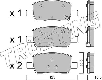 Trusting 1304.0 - Set placute frana,frana disc aaoparts.ro