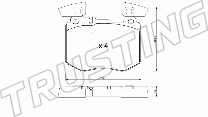 Trusting 1310.0 - Set placute frana,frana disc aaoparts.ro