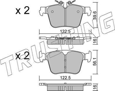 Trusting 1329.0 - Set placute frana,frana disc aaoparts.ro
