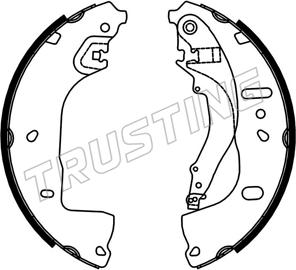 Trusting 253.764 - Set saboti frana aaoparts.ro
