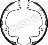 Trusting 253.761 - Set saboti frana, frana de mana aaoparts.ro