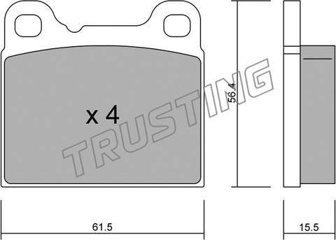 Trusting 209.0 - Set placute frana,frana disc aaoparts.ro