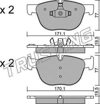 Trusting 786.0 - Set placute frana,frana disc aaoparts.ro