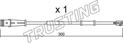 Trusting SU.320 - Senzor de avertizare,uzura placute de frana aaoparts.ro