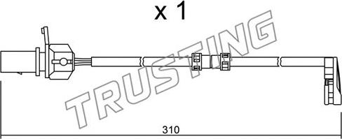Trusting SU.290 - Senzor de avertizare,uzura placute de frana aaoparts.ro