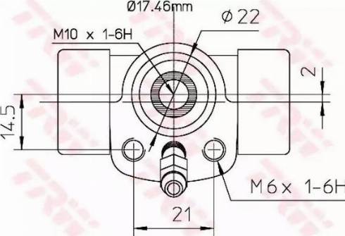 TRW BWC107 - Cilindru receptor frana aaoparts.ro